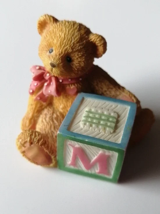 Vintage Cherished Teddies Alphabet Block Figurines (5) - Picture 5 of 11